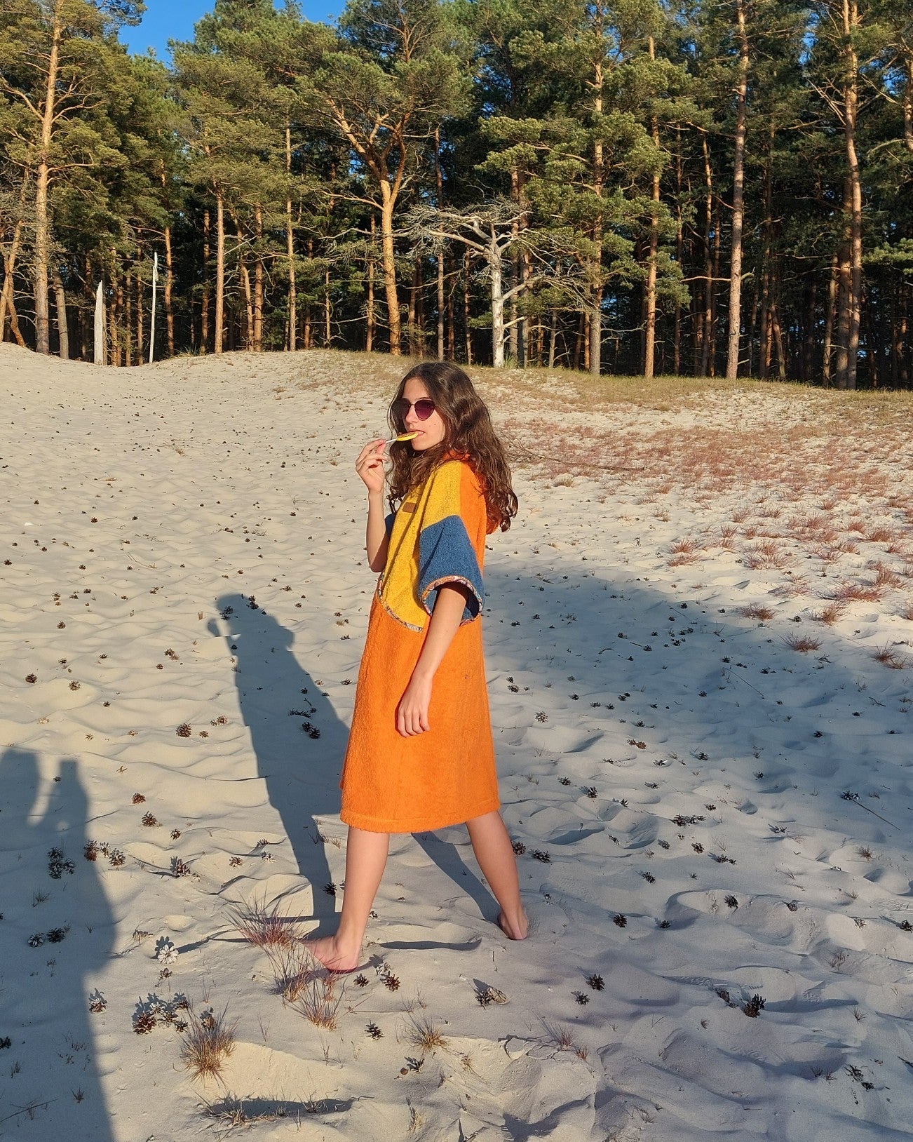 Ponczo kąpielowe Lollypop - bawełna frotte