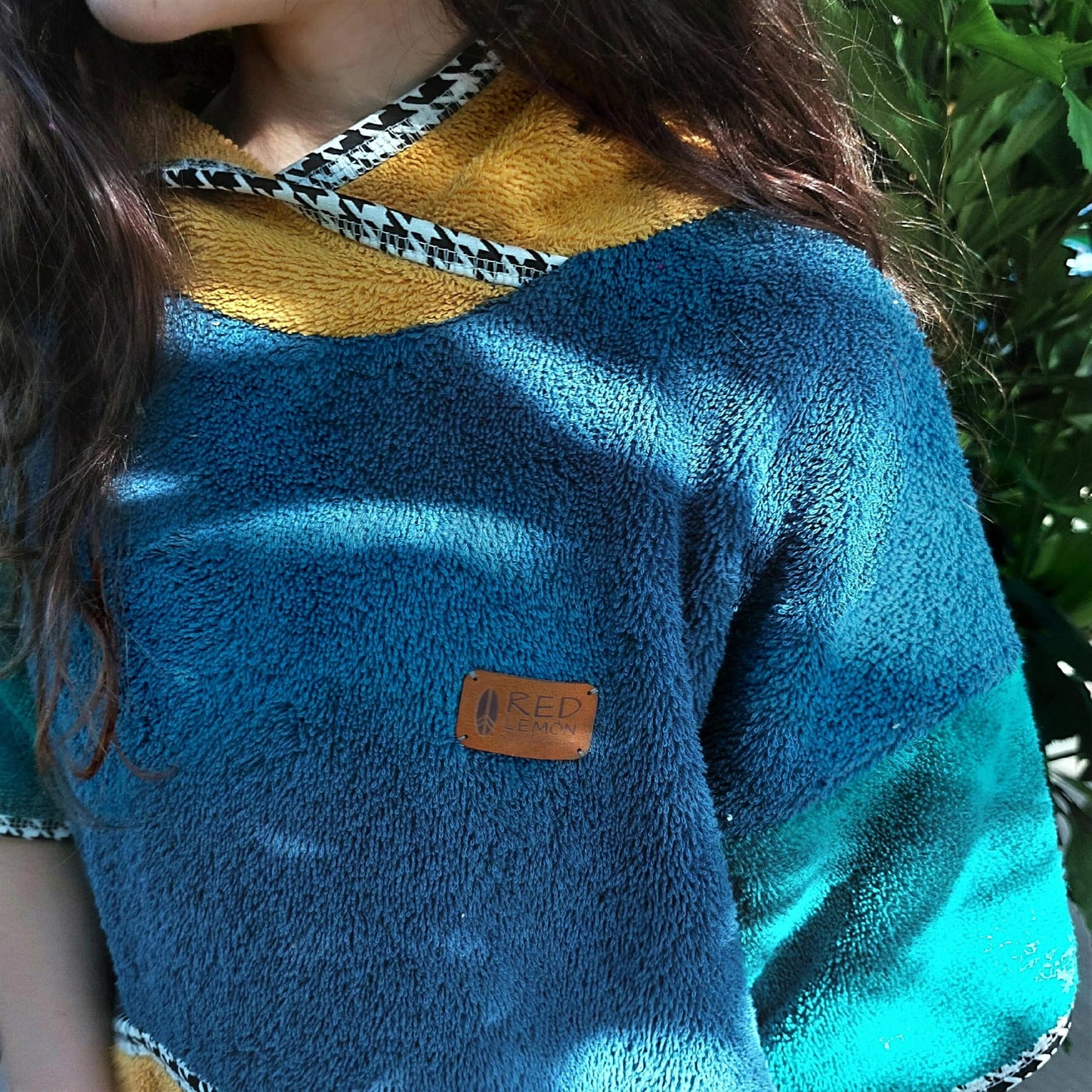 Surf Ponczo Tricolore - bawełna frotte