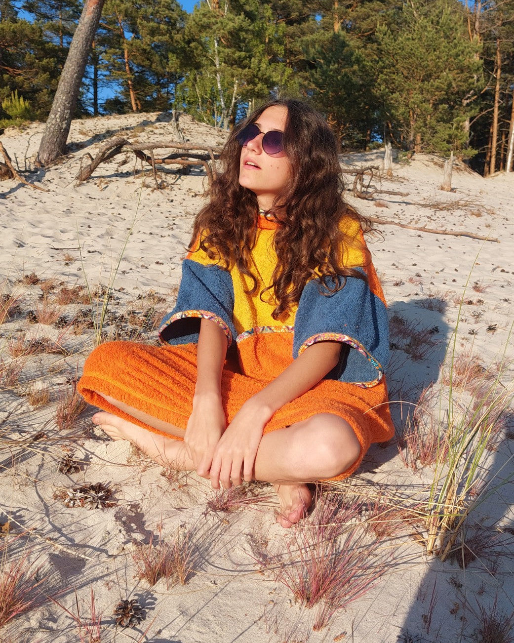 Ponczo kąpielowe Lollypop - bawełna frotte