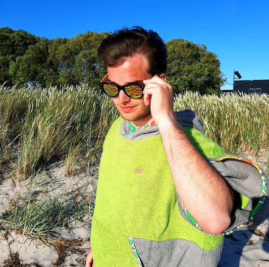 Surf Ponczo Green Mexico - bawełna frotte