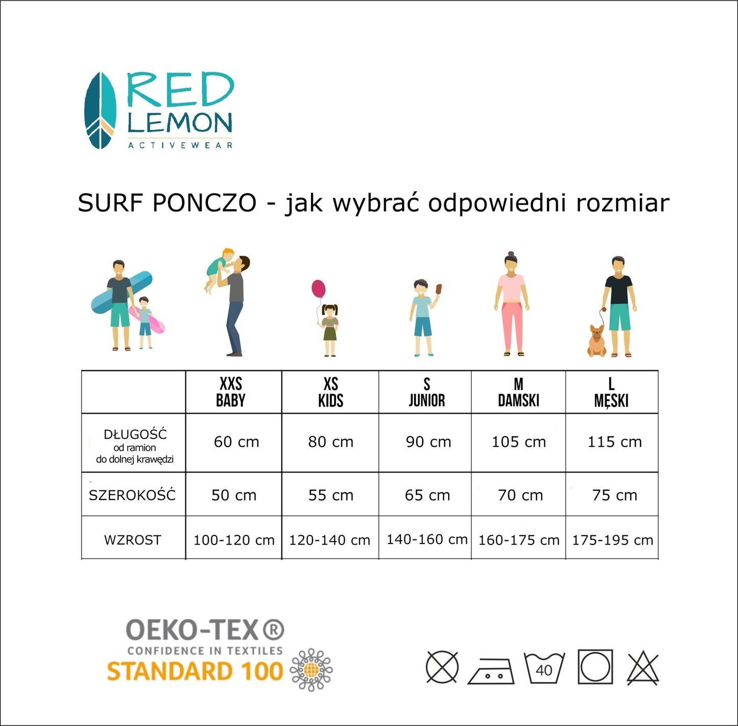 Surf Ponczo Blue Lagoon - bawełna frotte