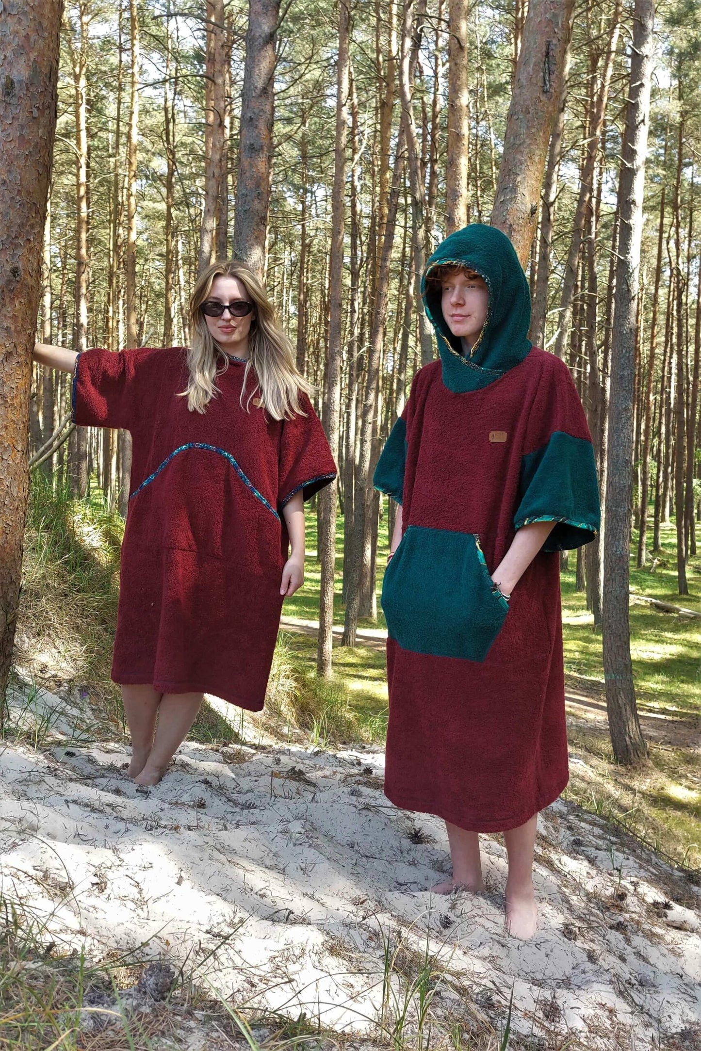 Ponczo Plażowe Scarlett - frotte bawełniane