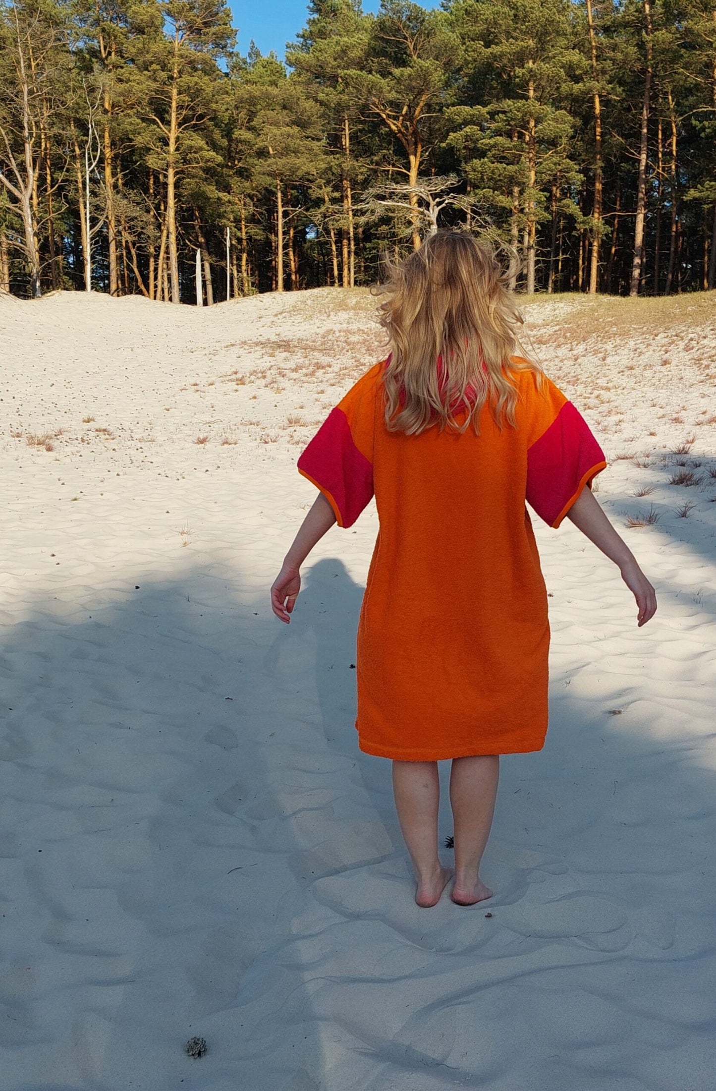 Ponczo Plażowe Candy Girl - bawełna frotte