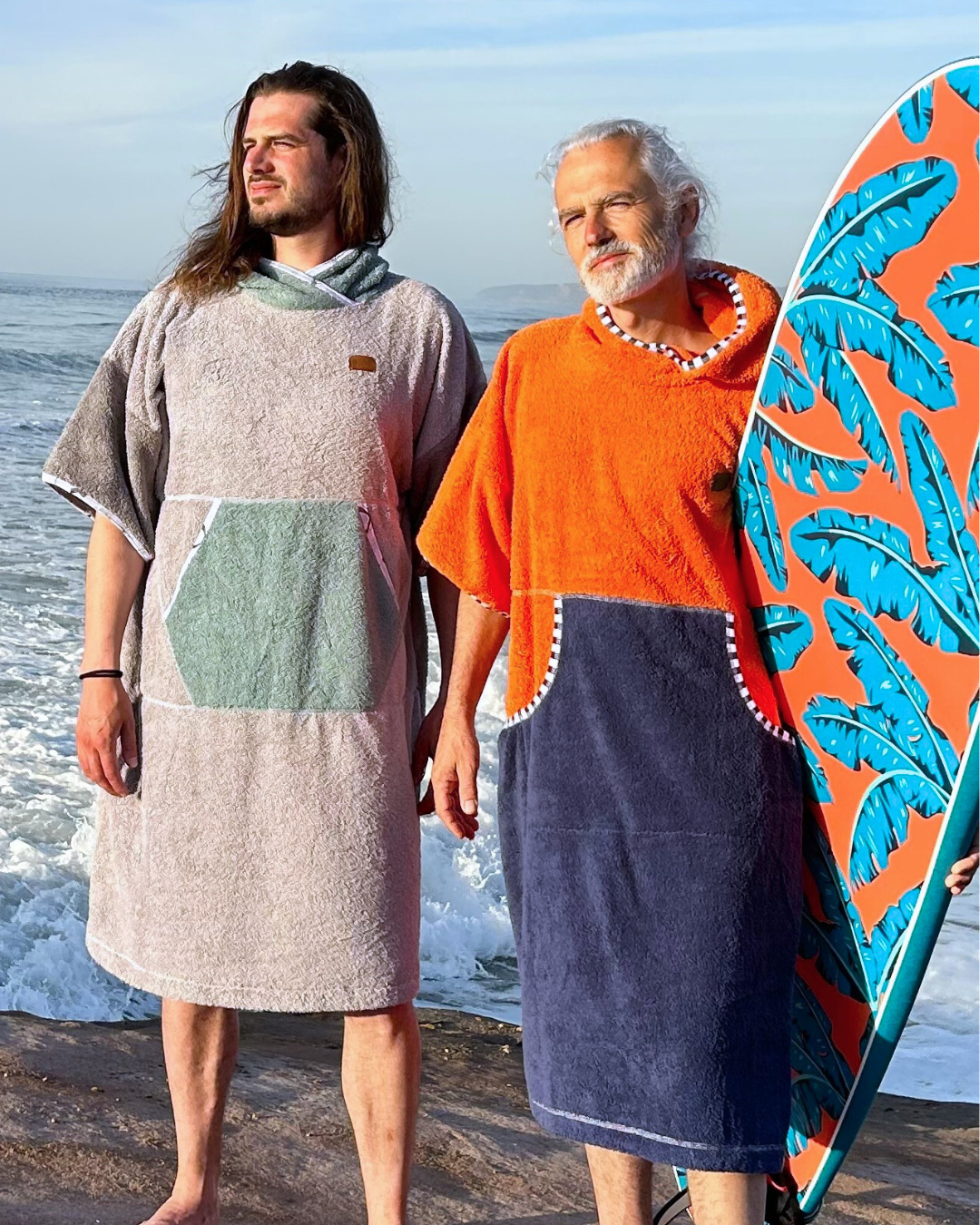 Ponczo Plażowe Balear - bawełna frotte