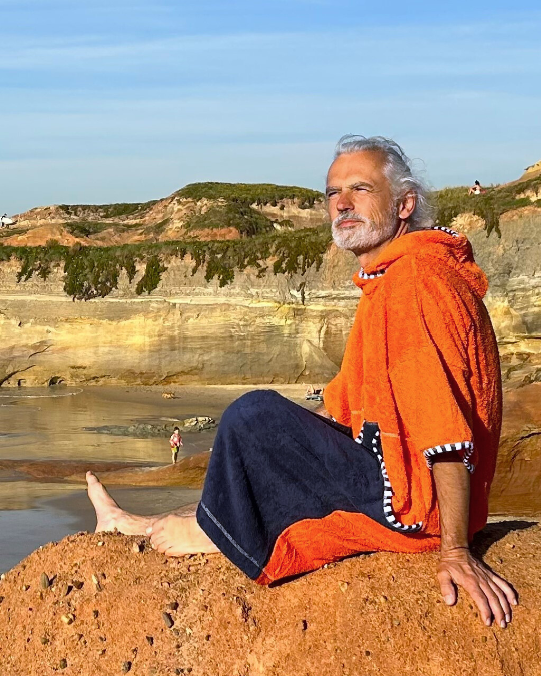 Ponczo Plażowe Balear - bawełna frotte