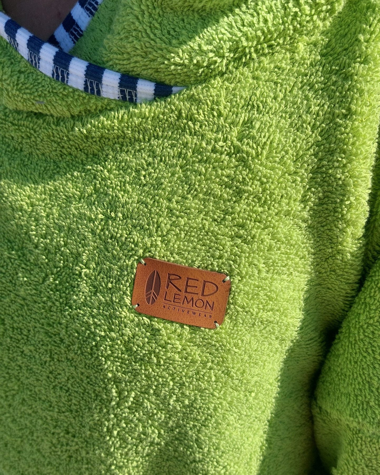 Ponczo plażowe z długim rękawem - Lime Breeze