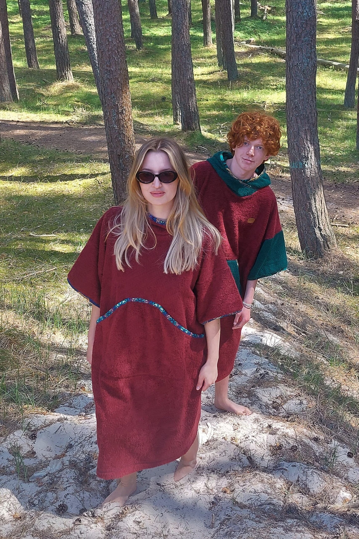 Ponczo Plażowe Scarlett - frotte bawełniane