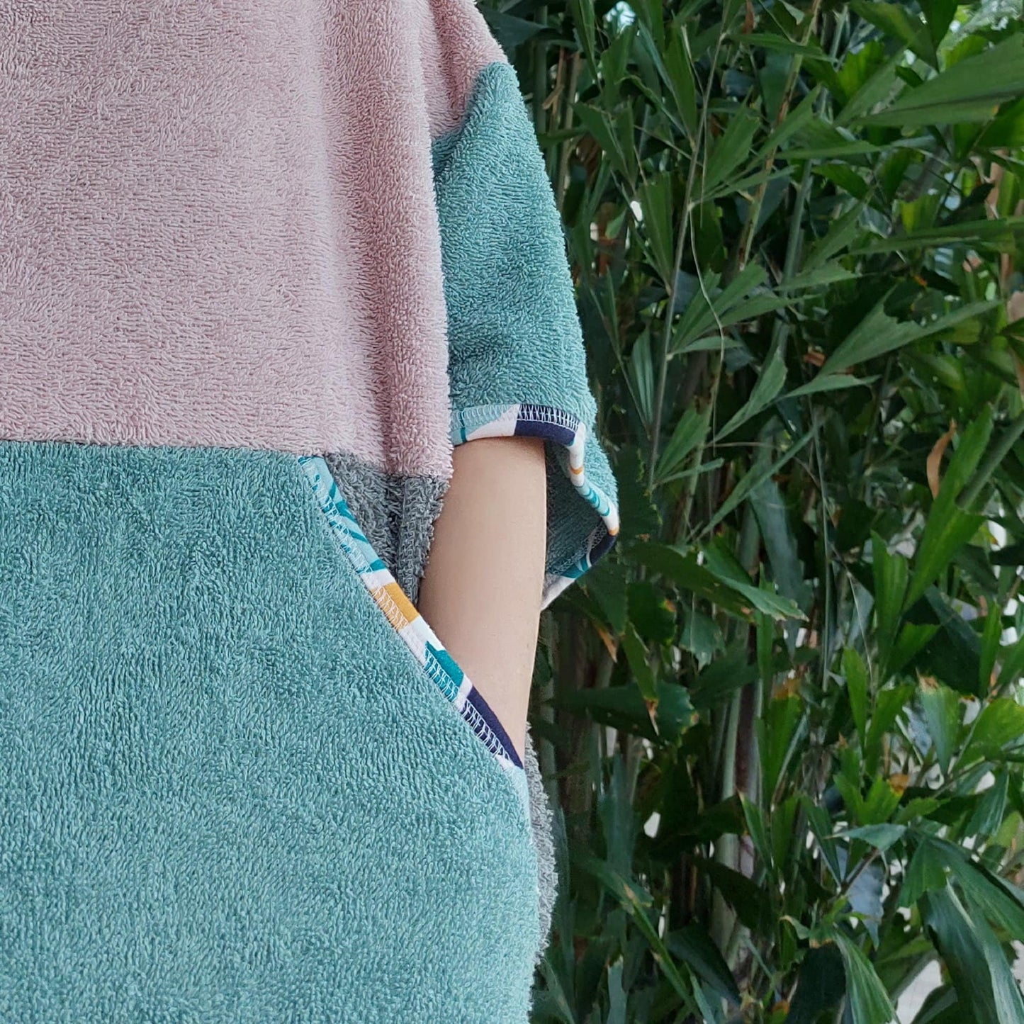 Surf Ponczo Pastel Beach - bawełna frotte