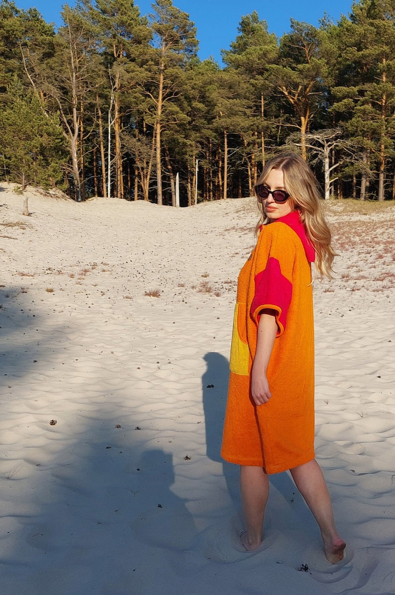 Surf Ponczo Candy Girl - bawełna frotte