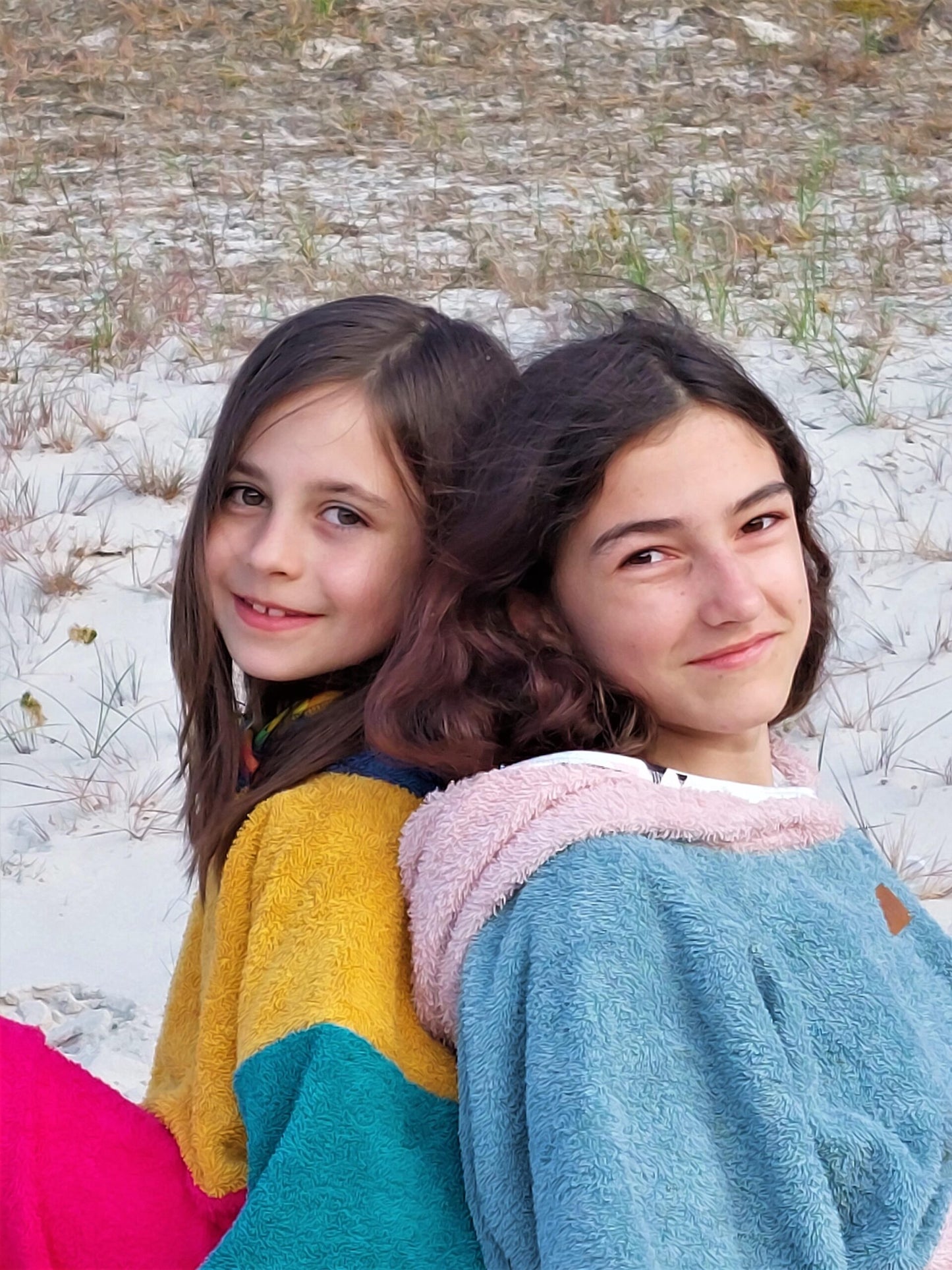 Surf Ponczo Bubble Tea- bawełna frotte