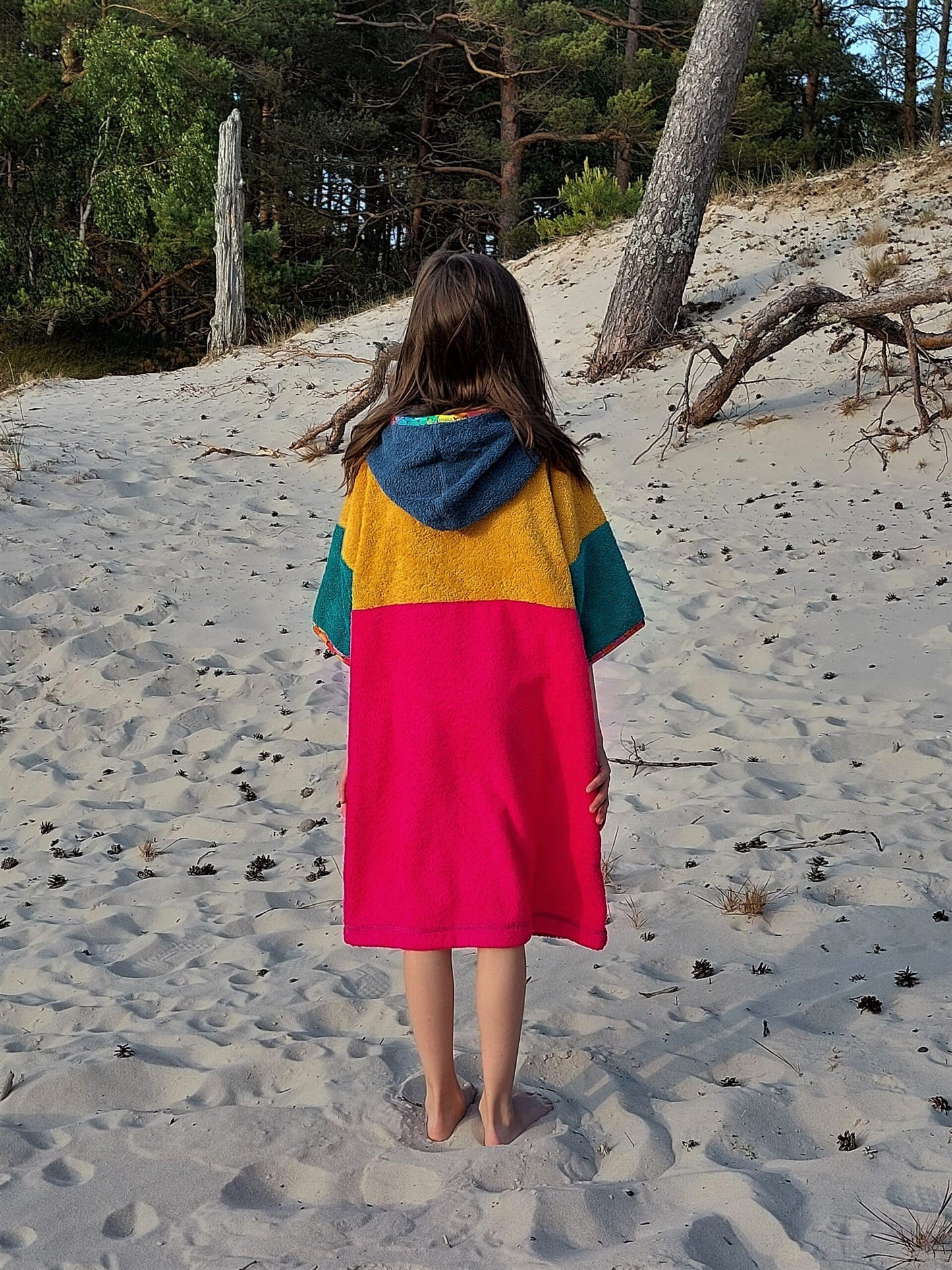 Surf Ponczo Bubble Tea- bawełna frotte