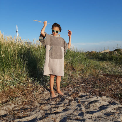 Surf Ponczo Gray Mint - bawełna frotte