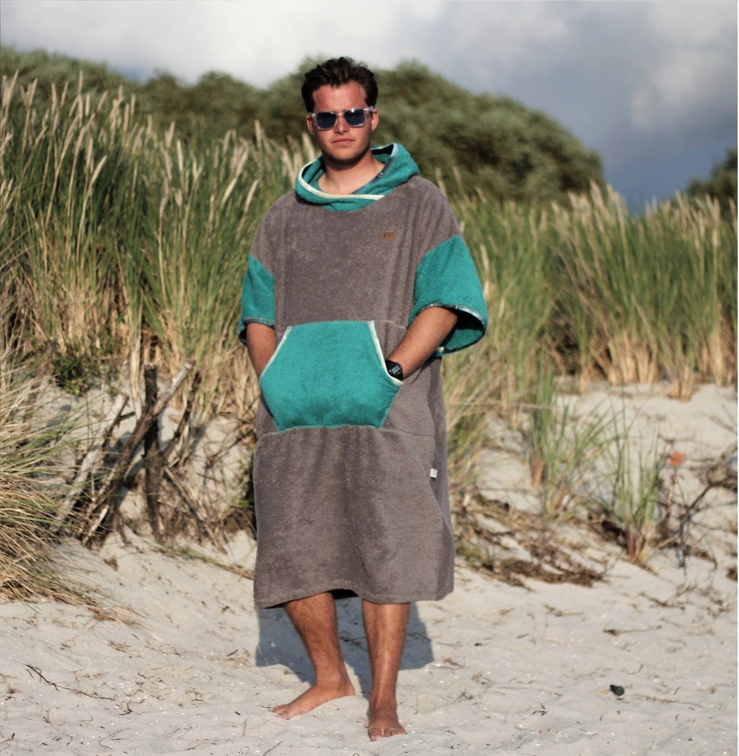 Bawełniane Surf Ponczo - James Green