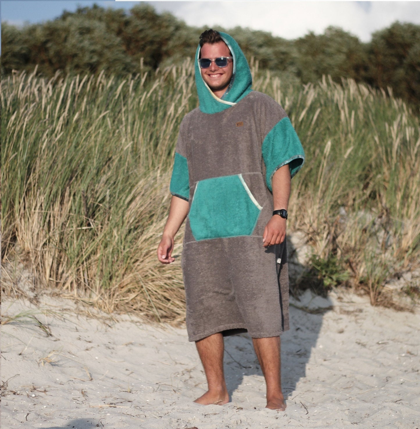 Bawełniane Surf Ponczo - James Green