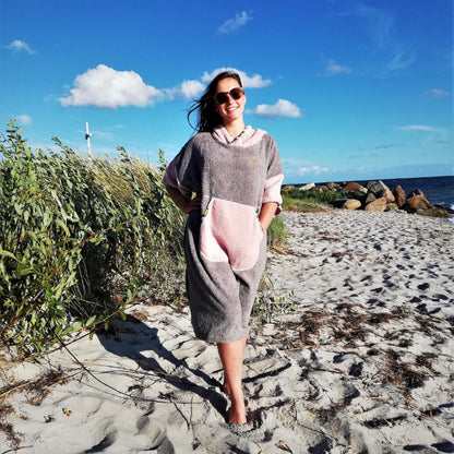 Surf Ponczo Pink Wind - bawełna frotte