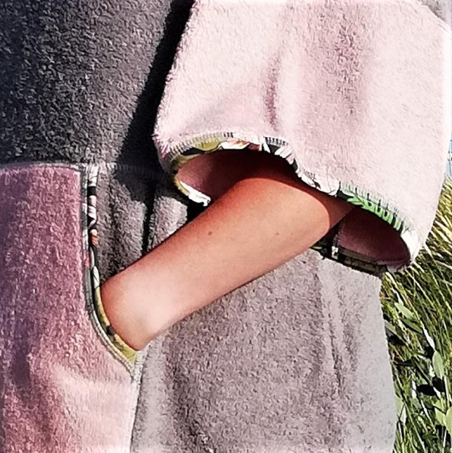 Surf Ponczo Pink Wind - bawełna frotte