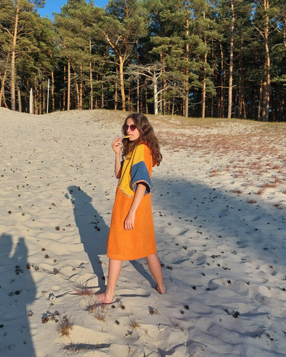 Ponczo kąpielowe Lollypop - bawełna frotte