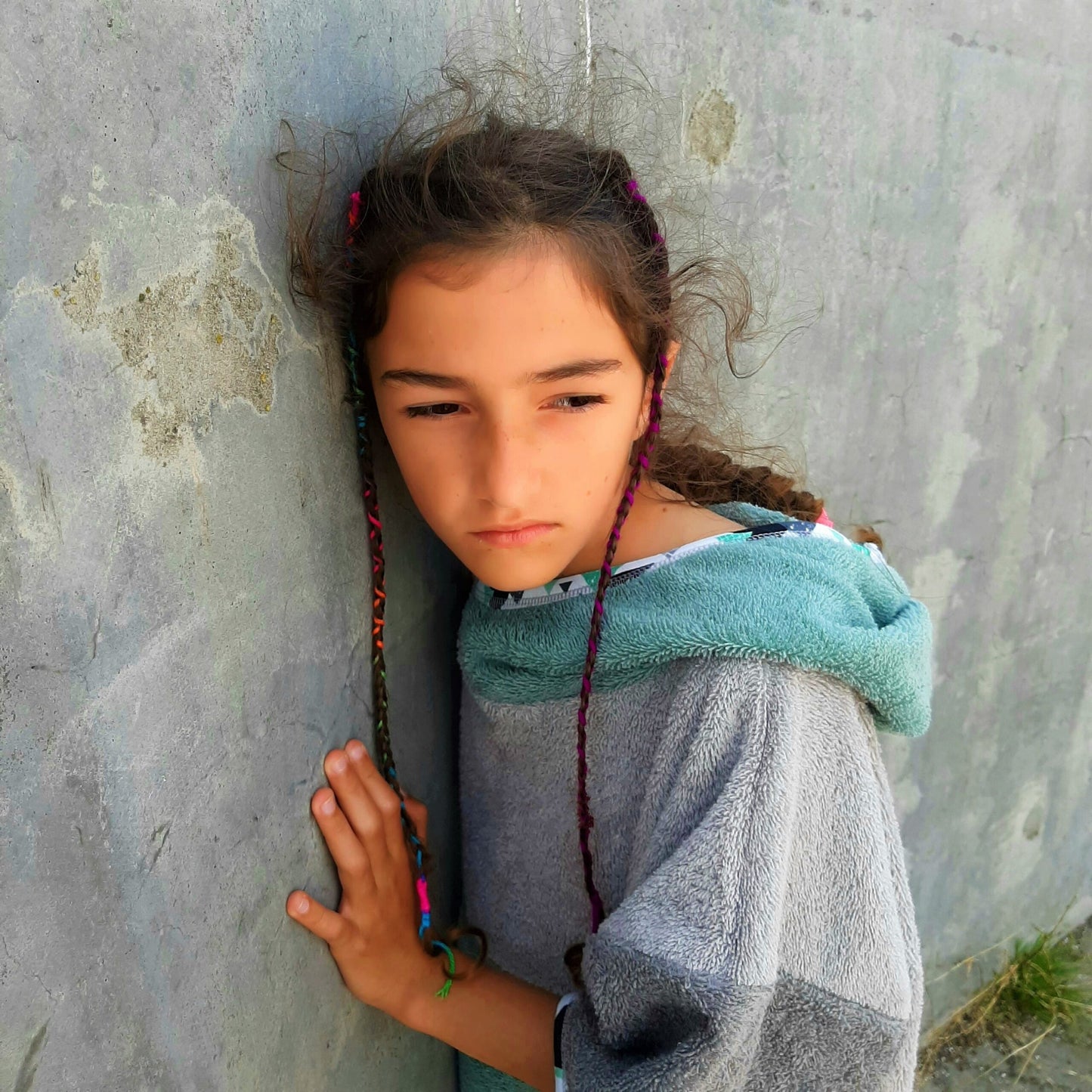 Surf Ponczo Green Mile - bawełna frotte