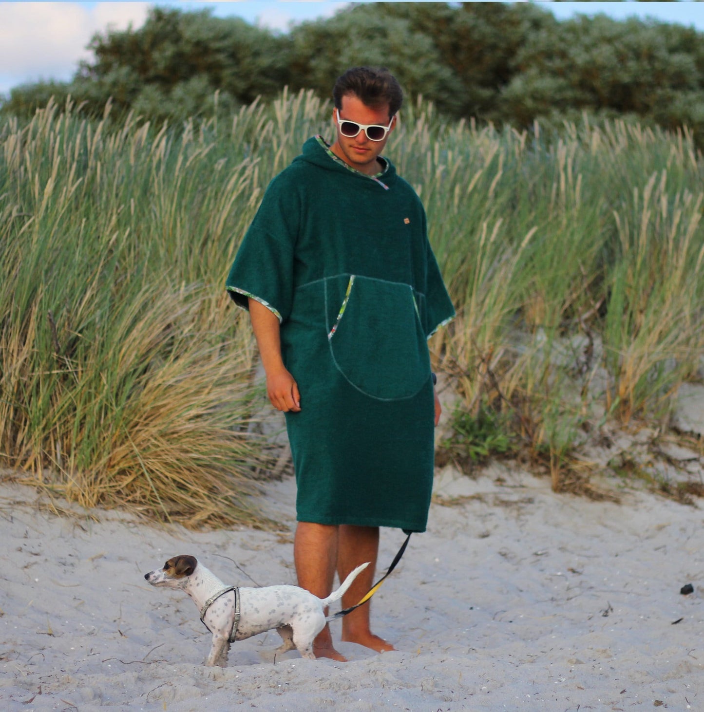 Ponczo bawełniane dla morsa | frotte – Rain Forest