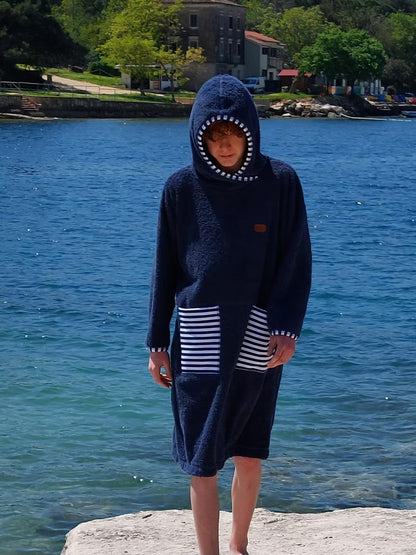 Langärmliger Strandponcho – Long Island