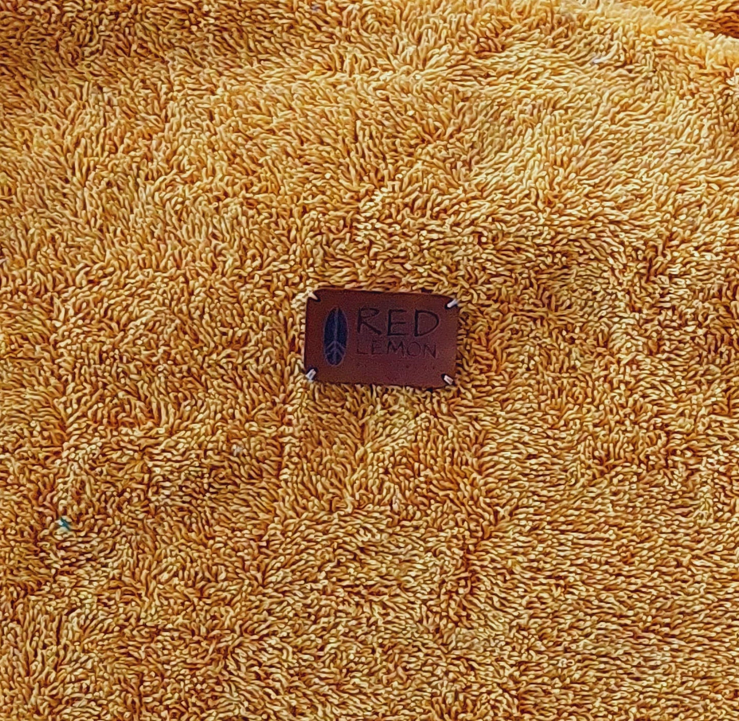 Ponczo kąpielowe Banana Yellow - bawełna frotte