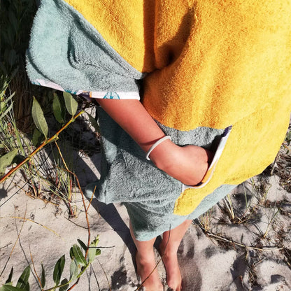 Surf Ponczo Yellow Sage - bawełniane