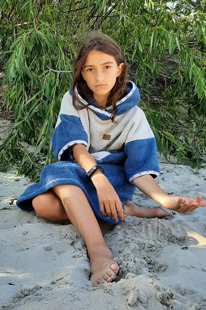 Ponczo kąpielowe Blue Star dla dzieci i dorosłych