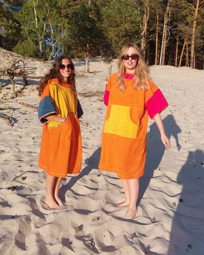 Ponczo kąpielowe Lollypop - bawełna frotte