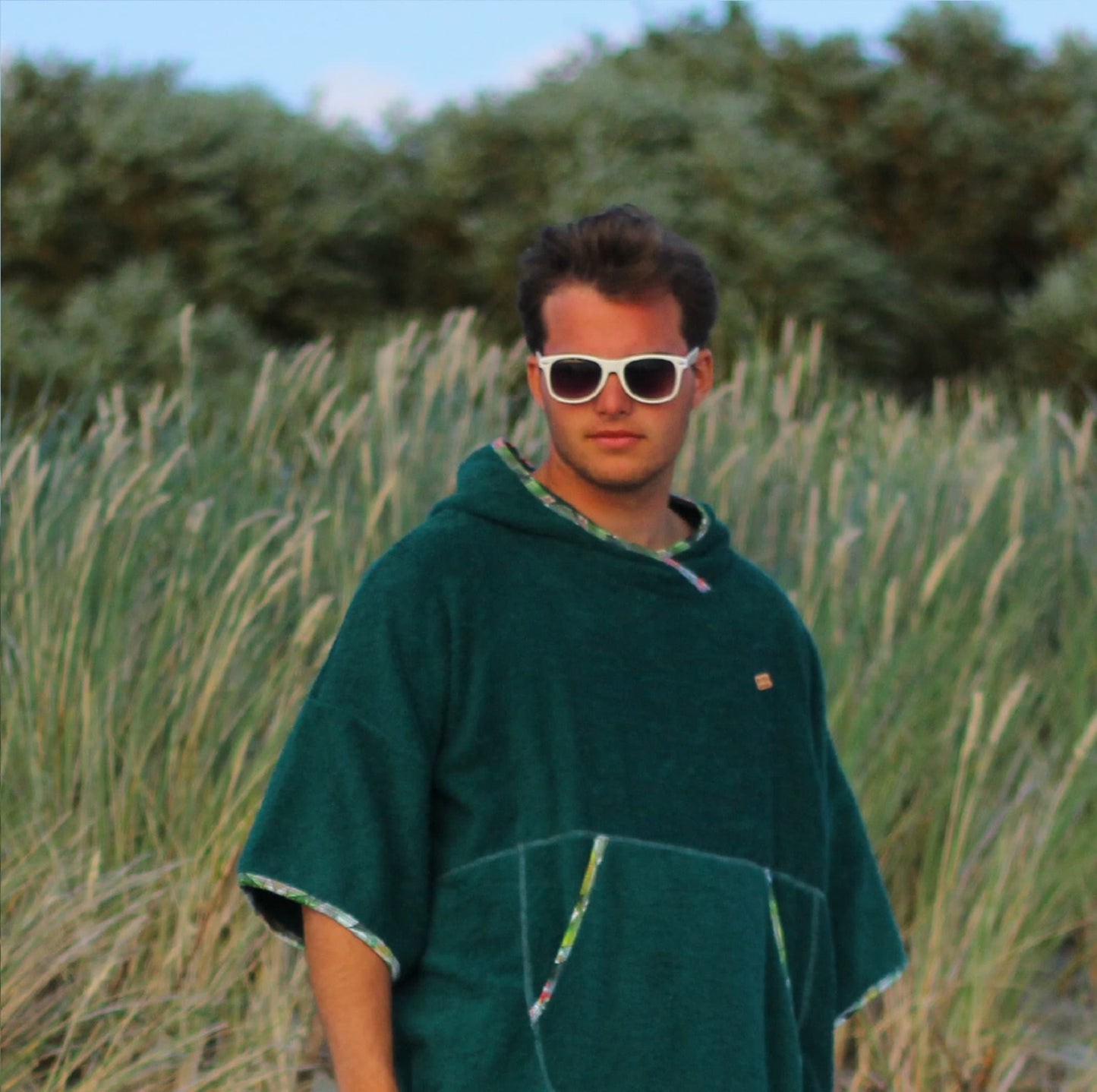 Ponczo bawełniane dla morsa | frotte – Rain Forest