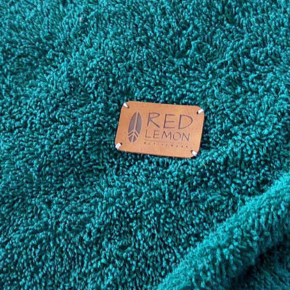 Ponczo plażowe Green Energy - bawełna frotte