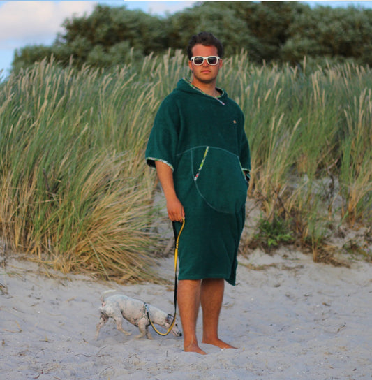 Ponczo bawełniane dla morsa | frotte – Rain Forest