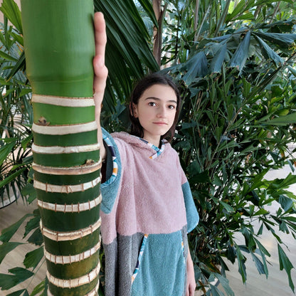 Surf Ponczo Pastel Beach - bawełna frotte