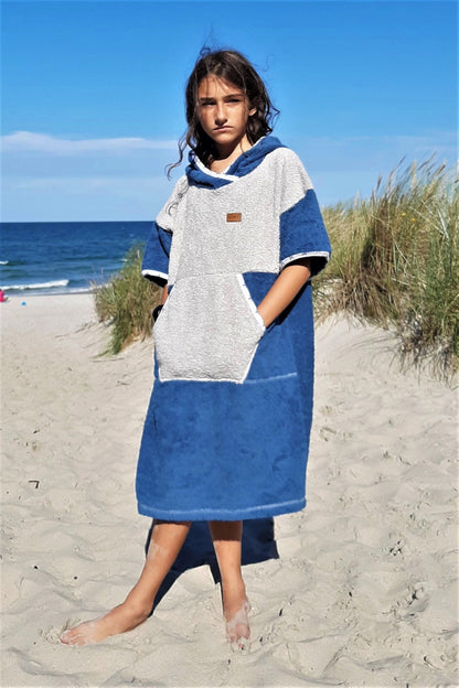 Ponczo kąpielowe Blue Star dla dzieci i dorosłych