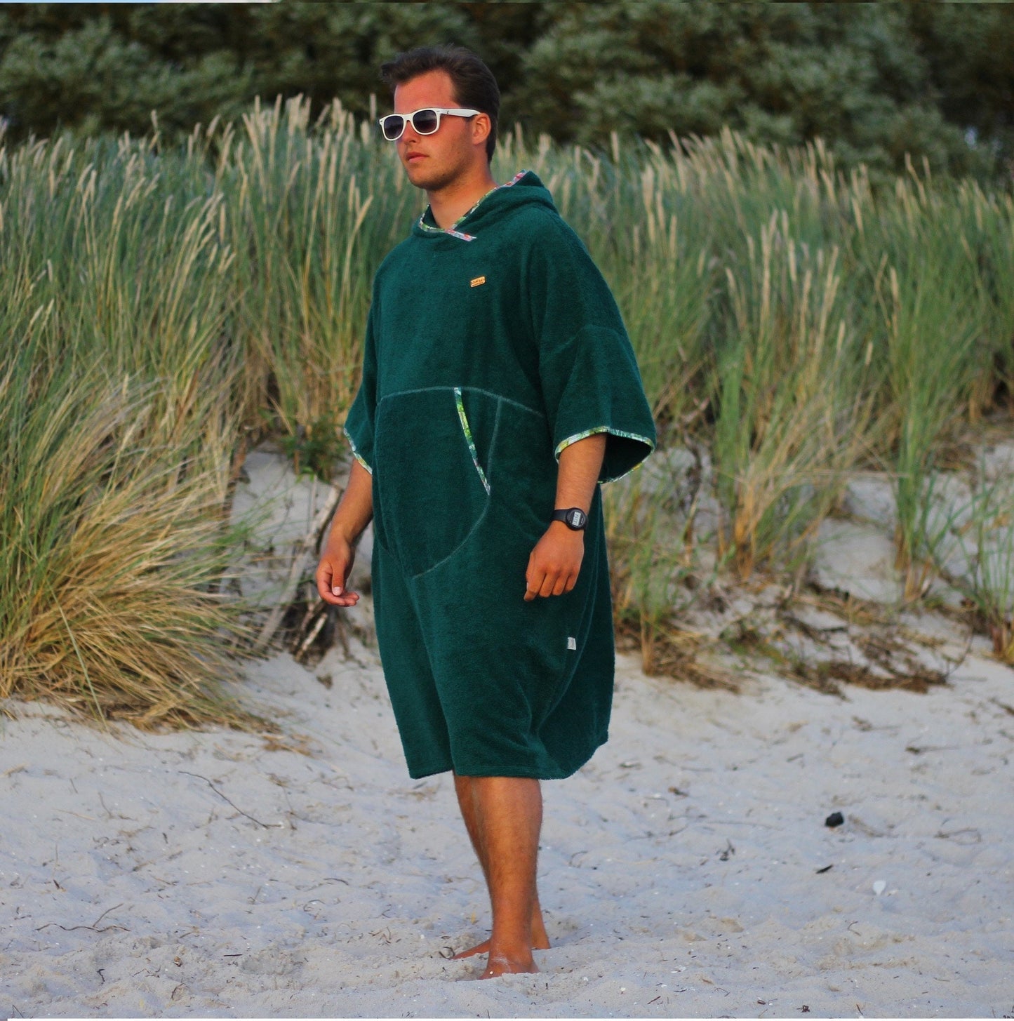 Ponczo bawełniane dla morsa | frotte – Rain Forest