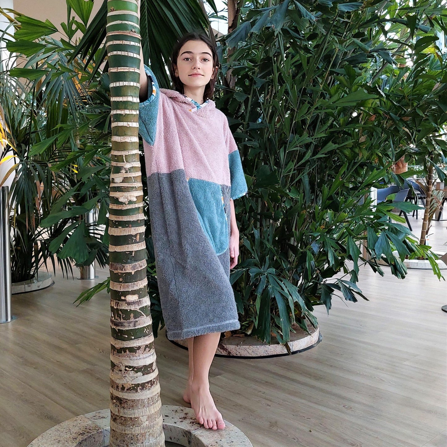 Surf Ponczo Pastel Beach - bawełna frotte