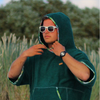 Ponczo bawełniane dla morsa | frotte – Rain Forest