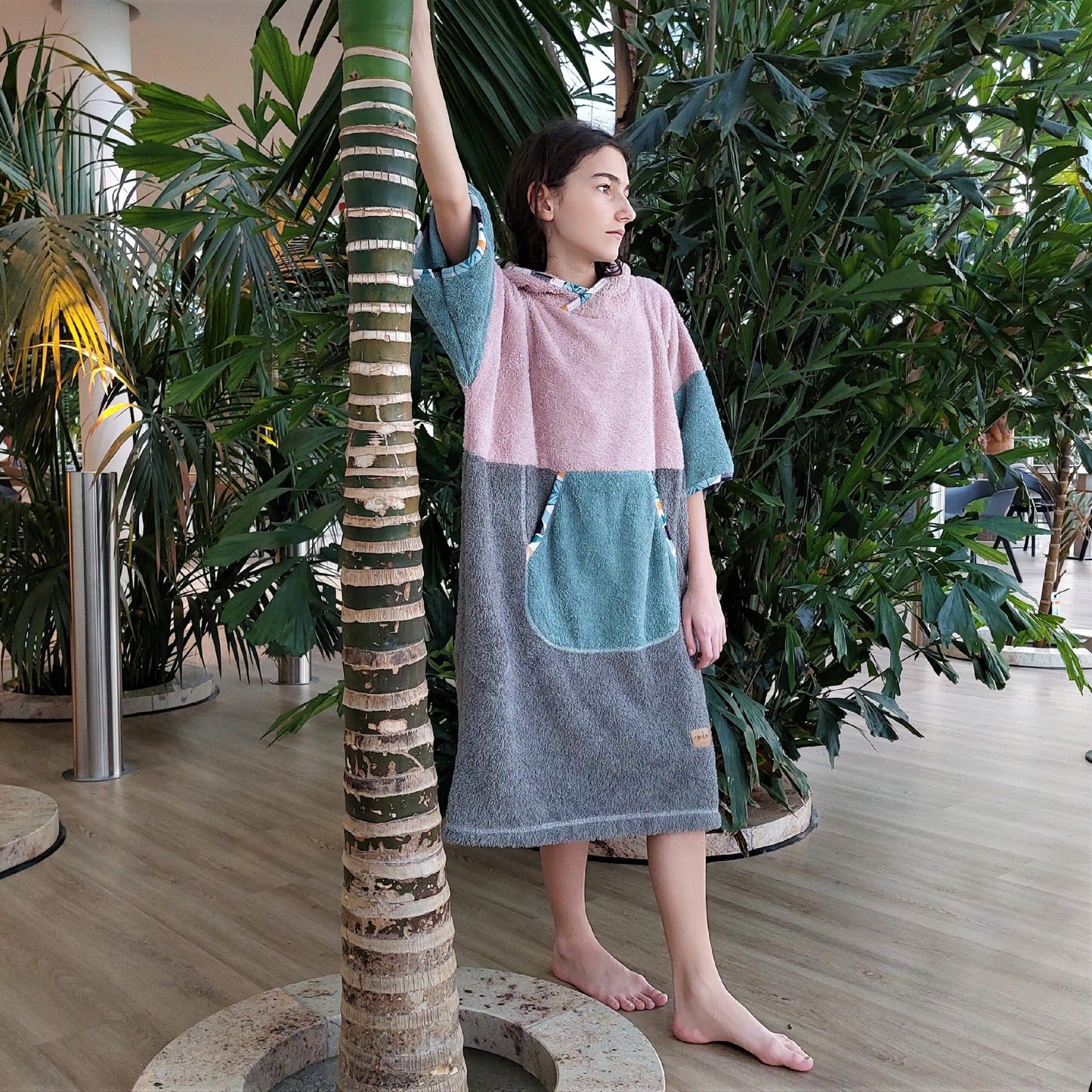 Surf Ponczo Pastel Beach - bawełna frotte