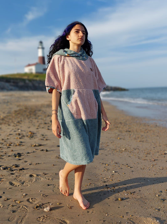 Ponczo kąpielowe Bamboo Beach - bambusowa frotte