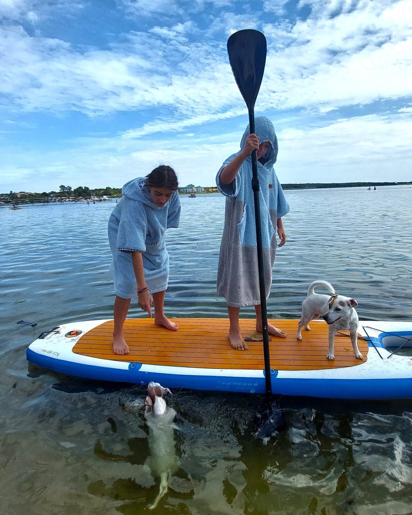 Ponczo Plażowe Just Blue - bawełna frotte