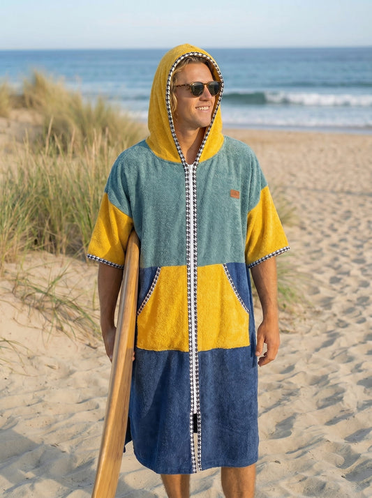 Ponczo kąpielowe na zamek - Zip California