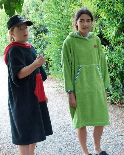 Ponczo plażowe z długim rękawem - Lime Breeze