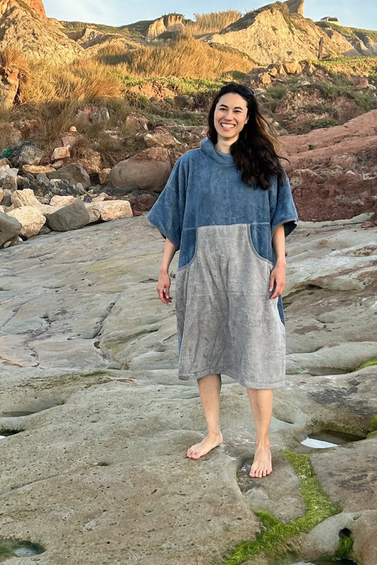 Balear Strandponcho - Baumwollfrottee