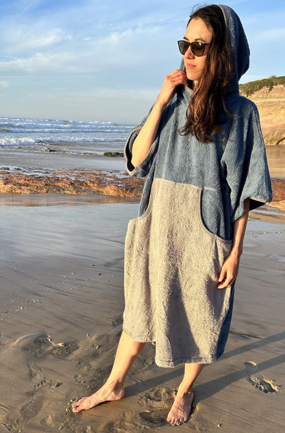 Balear Strandponcho - Baumwollfrottee