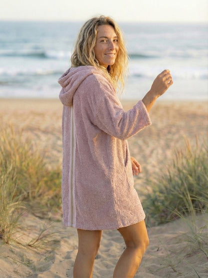 Walrus Baumwoll-Frottee-Poncho - Blue Thunder