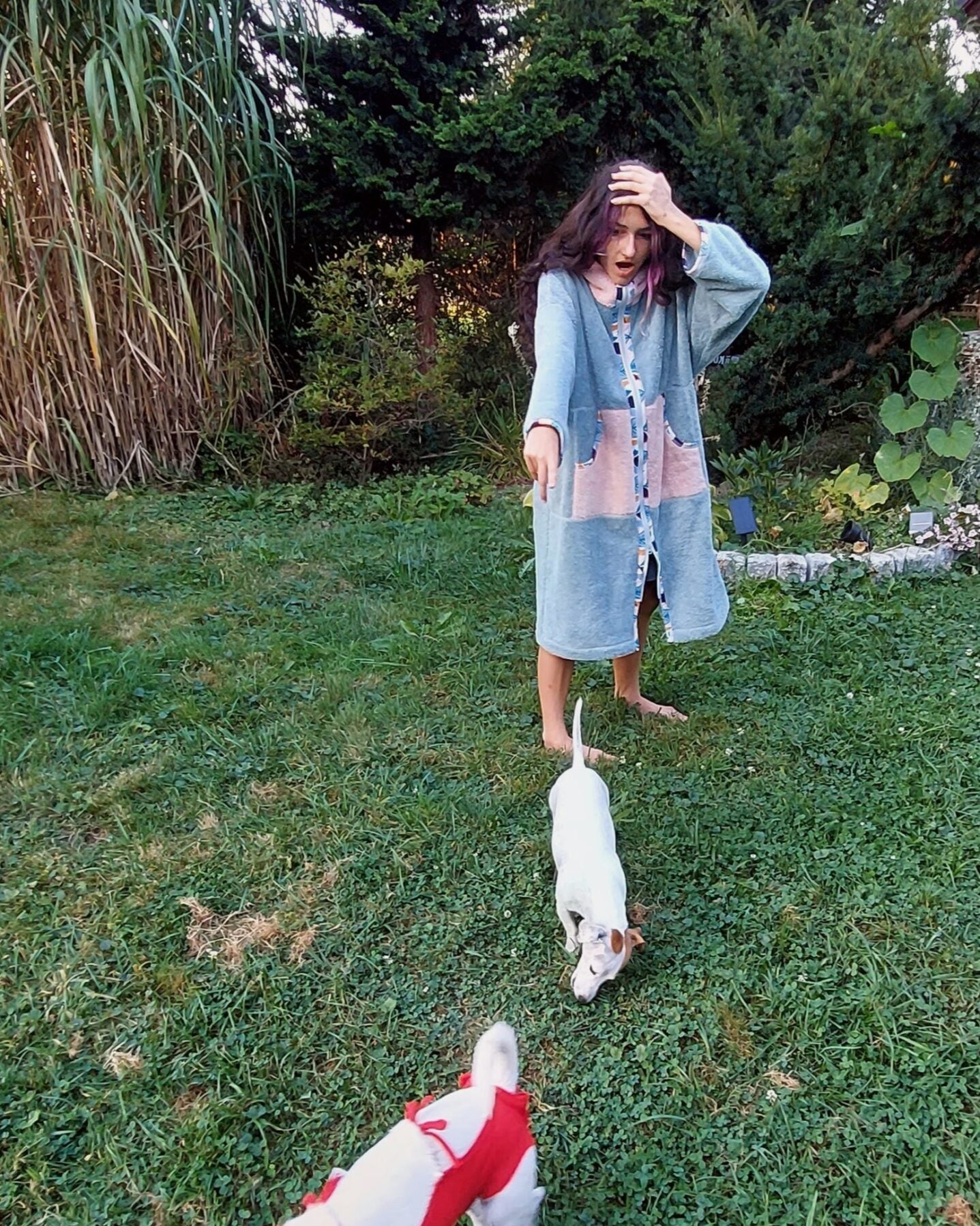 Szlafrok plażowy Zip & Strip - zapinany na zamek