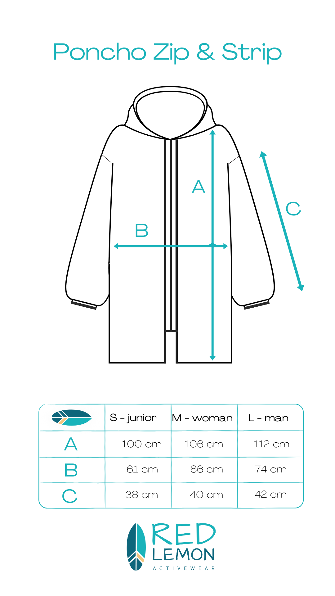 Szlafrok plażowy Zip & Strip - zapinany na zamek