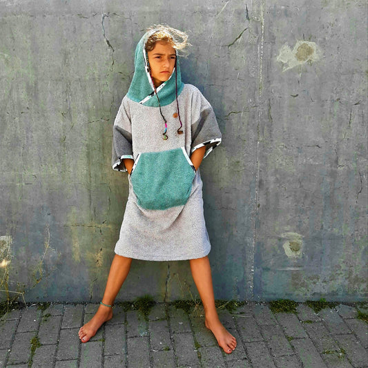 Surf Ponczo Green Mile - bawełna frotte