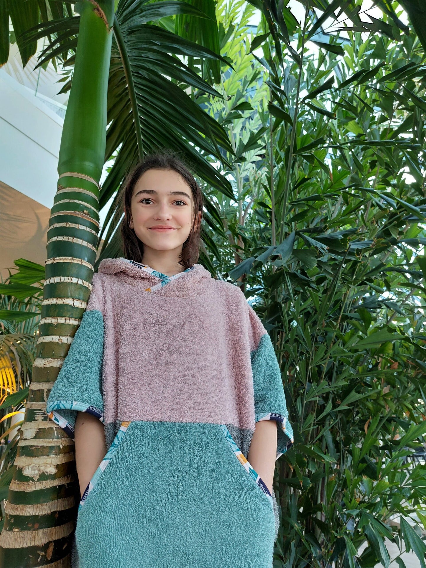 Surf Ponczo Pastel Beach - bawełna frotte