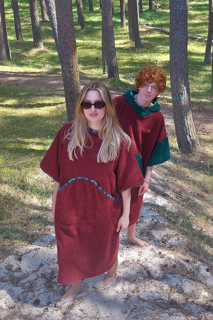 Ponczo Plażowe Scarlett - frotte bawełniane