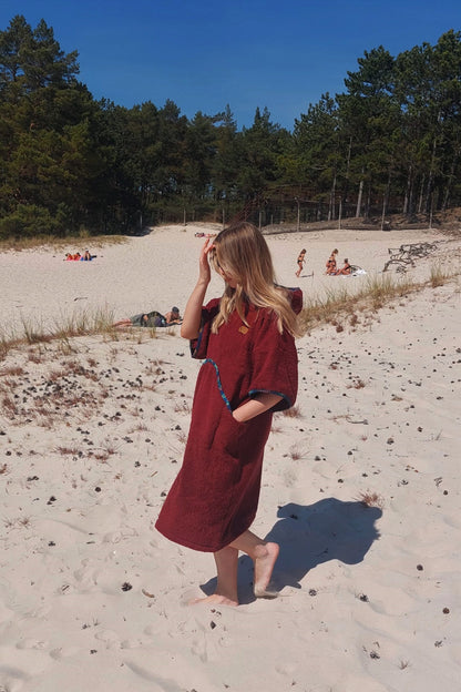 Ponczo Plażowe Scarlett - frotte bawełniane